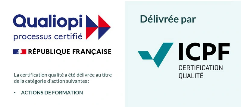 Qualiopi - Processus certifié, certification délivrée par ICPF